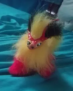 flareon art doll figure plush animal handmade realistic toy - Image 1