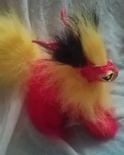 flareon art doll figure plush animal handmade realistic toy - Image 2