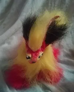 flareon art doll figure plush animal handmade realistic toy - Image 4