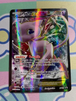 Pokemon TCG Holo Ultra Rare Full Art Mew EX XY126 Black Star Promo Card Mint/NM - Image 1