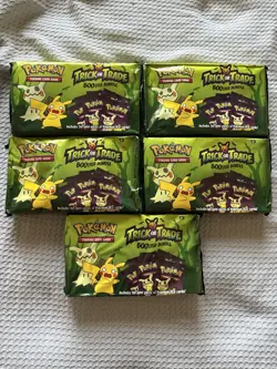 Brand New Sealed Pokemon TCG Trick or Trade BOOster Bundle - 50 Mini Packs (5) 820650855306 - Image 1