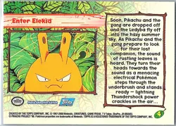 2000 Topps Pokemon The Movie 2000 #4 Enter Elekid Foil Parallel - Image 2