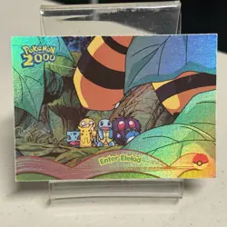 Topps Pokemon the Movie 2000 #4 Enter Elekid Rainbow Foil Holo - Image 2