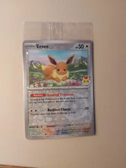Eevee 074/131 Pokemon Day Stamp Promo Prismatic Evolutions Set TCG Card Sealed - Image 1