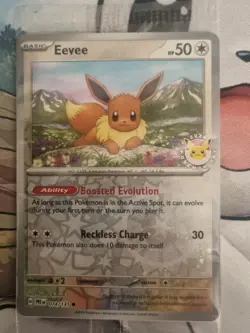 Eevee 074/131 Pokemon Day Stamp Promo Prismatic Evolutions Set TCG Card Sealed - Image 1
