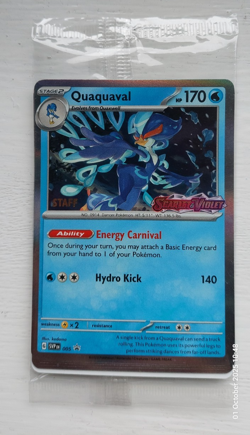 Pokemon tcg prerelease Scarlet&Violet Base set staff stamped sealed 4 card promo - Image 1