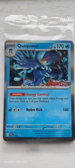 Pokemon tcg prerelease Scarlet&Violet Base set staff stamped sealed 4 card promo - Image 4