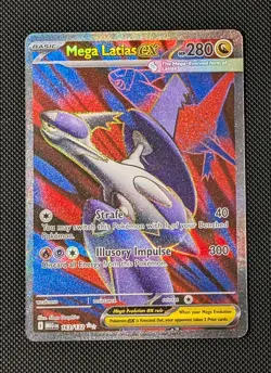 Mega Latias EX 163/132 Me01: Mega Evolution Ultra Rare Holo Card NM Condition - Image 1