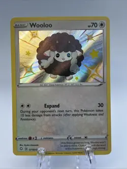 Wooloo #SV103/SV122 - Pokemon Shining Fates SWSH Shiny Rare Card - NM - Image 1