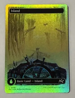 MTG Island (0508) (First-Place Foil) Aetherdrift LP - Image 1