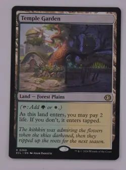 Temple Garden ECL 0268 MTG Lowyrn: Eclipsed Shock Land - Image 1