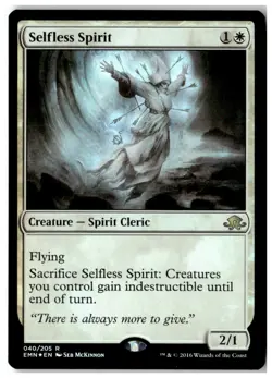 MTG Foil Selfless Spirit - Eldritch Moon Lightly Played English - Image 1