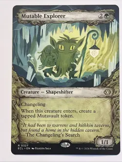 x1 Mutable Explorer - Showcase R MTG Lorwyn Eclipsed M/NM, English - Image 1