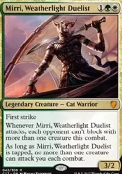 Mirri, Weatherlight Duelist - Foil NM, English MTG Commander 2017 - Image 1