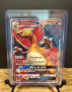 🌟 2017 Pokemon TCG Charizard-GX Holo Black Star Promo Card SM60 💥 - Image 1