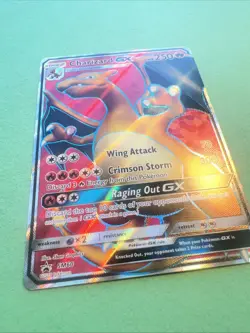 Pokemon TCG Charizard GX SM60 Full Art Black Star Promo Textured Holo Card - Image 3
