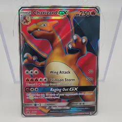 #2 Charizard GX SM60 Black Star Promo 2017 Full Art Pokemon Card TCG - Image 1