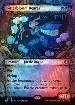 MTG Bitterbloom Bearer SHOWCASE FOIL Lorwyn Eclipsed 0310 - Image 1