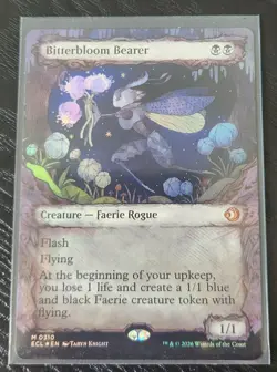 MTG Bitterbloom Bearer SHOWCASE FOIL Lorwyn Eclipsed 0310 - Image 2