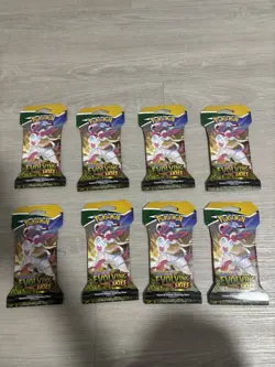 Lot Of 8 Pokemon TCG Evolving Skies Sleeved Booster Packs Factory Sealed - Image 1