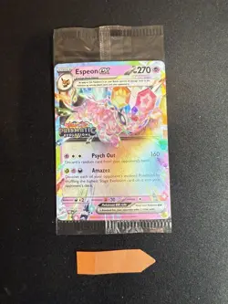 Pokemon Prismatic Evolutions Espeon ex 034/131 Surprise Box Stamped Sealed New - Image 1