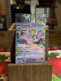 Pokemon Prismatic Evolutions -Espeon ex 034/131- Surprise Box Stamped -SEALED- - Image 1