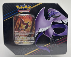 Pokemon TCG CROWN ZENITH Sealed Tin with 5 packs & Galarian ARTICUNO Promo Card - Image 1