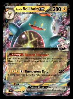 Iono's Bellibolt ex 053/159 Double Rare Journey Together Pokemon Near Mint - Image 1