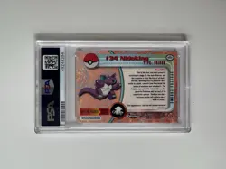 Topps Chrome Pokemon - Nidoking #34 Spectra Rarity PSA 10 - Image 2