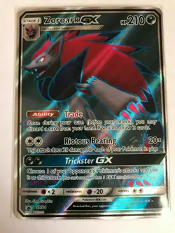Zoroark GX FULL ART ULTRA RARE SM84 Pokemon Shining Legends Set Promo NM Holo - Image 1