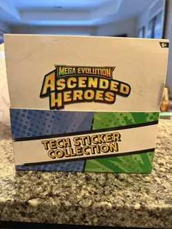 Pokemon TCG Mega Evolution Ascended Heroes / Tech Sticker Collection 36 Packs US - Image 1