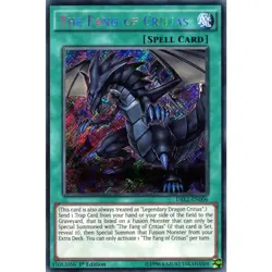 The Fang of Critias Yu-Gi-Oh! DRL2-EN006 1st Secret Rare - Image 1