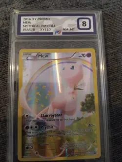 Pokemon XY Black Star Promo Mew Full Art Mythical Collection XY110 ACE 8 - 2016 - Image 1