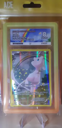 Pokemon XY Black Star Promo Mew Full Art Mythical Collection XY110 ACE 8 - 2016 - Image 1
