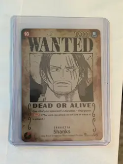 Shanks OP09-004 Wanted Poster SP One Piece CCG Emperors in the New World Foil NM - Image 3