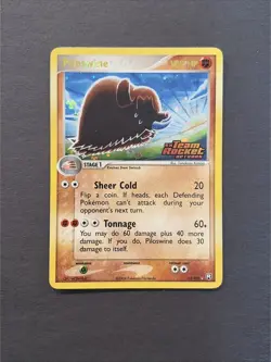 Pokemon TCG Piloswine 13/109 EX Team Rocket Returns Reverse Holo Stamped Rare LP - Image 1