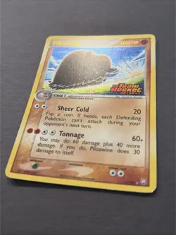 Pokemon TCG Piloswine 13/109 EX Team Rocket Returns Reverse Holo Stamped Rare LP - Image 3