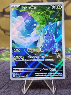 Heracross 194/193 Pokemon Paldea Evolved Illustration Rare Holo Card LP - Image 1