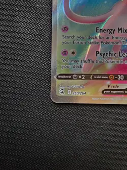 Mew V 250/264 - Full Art Ultra Rare - Fusion Strike - NM - Pokemon TCG - Image 3