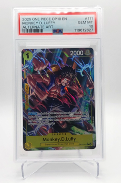 PSA 10 Monkey D. Luffy OP10-111 Alt. Art - Royal Blood - One Piece TCG - English - Image 1