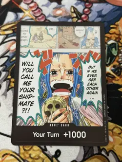 Your Turn +1000 OP-04 Don!! Card One Piece Kingdoms of Intrigue TCG English NM - Image 1