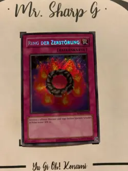 RING DER ZERSTORUNG - RP02-DE066 DEUTSCH Yu-Gi-Oh! CARD SECRET RARE HOLO TCG OCG - Image 2