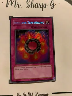 RING DER ZERSTORUNG - RP02-DE066 DEUTSCH Yu-Gi-Oh! CARD SECRET RARE HOLO TCG OCG - Image 3