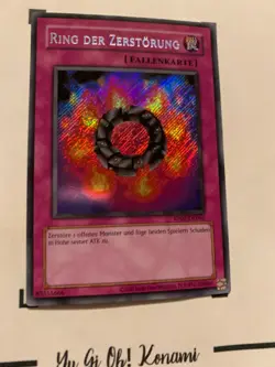 RING DER ZERSTORUNG - RP02-DE066 DEUTSCH Yu-Gi-Oh! CARD SECRET RARE HOLO TCG OCG - Image 5