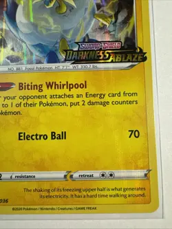 Pokemon TCG Arctozolt SWSH036 Stamped Sword & Shield Promo - Image 4