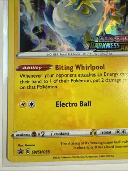 Pokemon TCG Arctozolt SWSH036 Stamped Sword & Shield Promo - Image 5