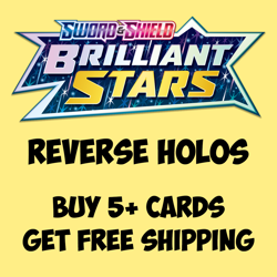 Pokemon TCG Sword & Shield Brilliant Stars NM Reverse Holo Choose Your Card - Image 1