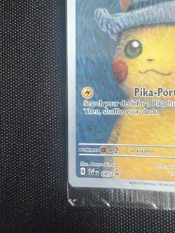 Pikachu with Grey Felt Hat Pokemon Van Gogh SVP EN-SV 085 Promo Card Sealed UK - Image 4