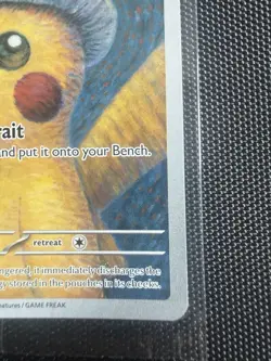 Pikachu with Grey Felt Hat Pokemon Van Gogh SVP EN-SV 085 Promo Card Sealed UK - Image 5