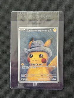 Pikachu with Grey Felt Hat Pokemon Van Gogh SVP EN-SV 085 Sealed Promo Card - Image 4